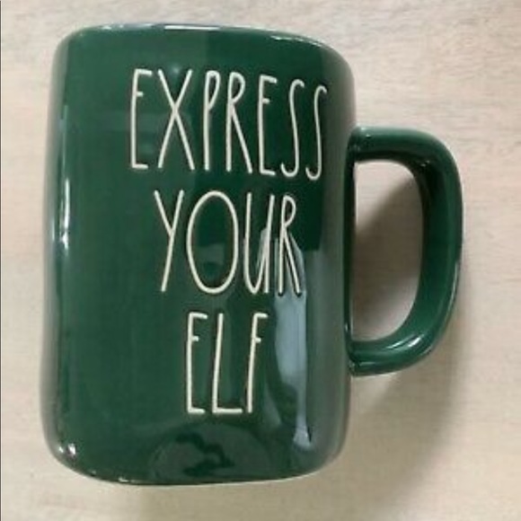 Rae Dunn EXPRESS YOUR ELF Christmas Mug - Picture 4 of 4